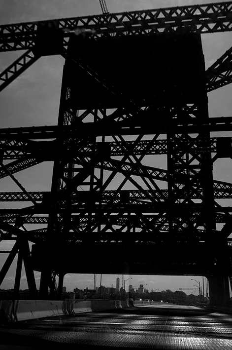 Stålkonstruktion set nedefra