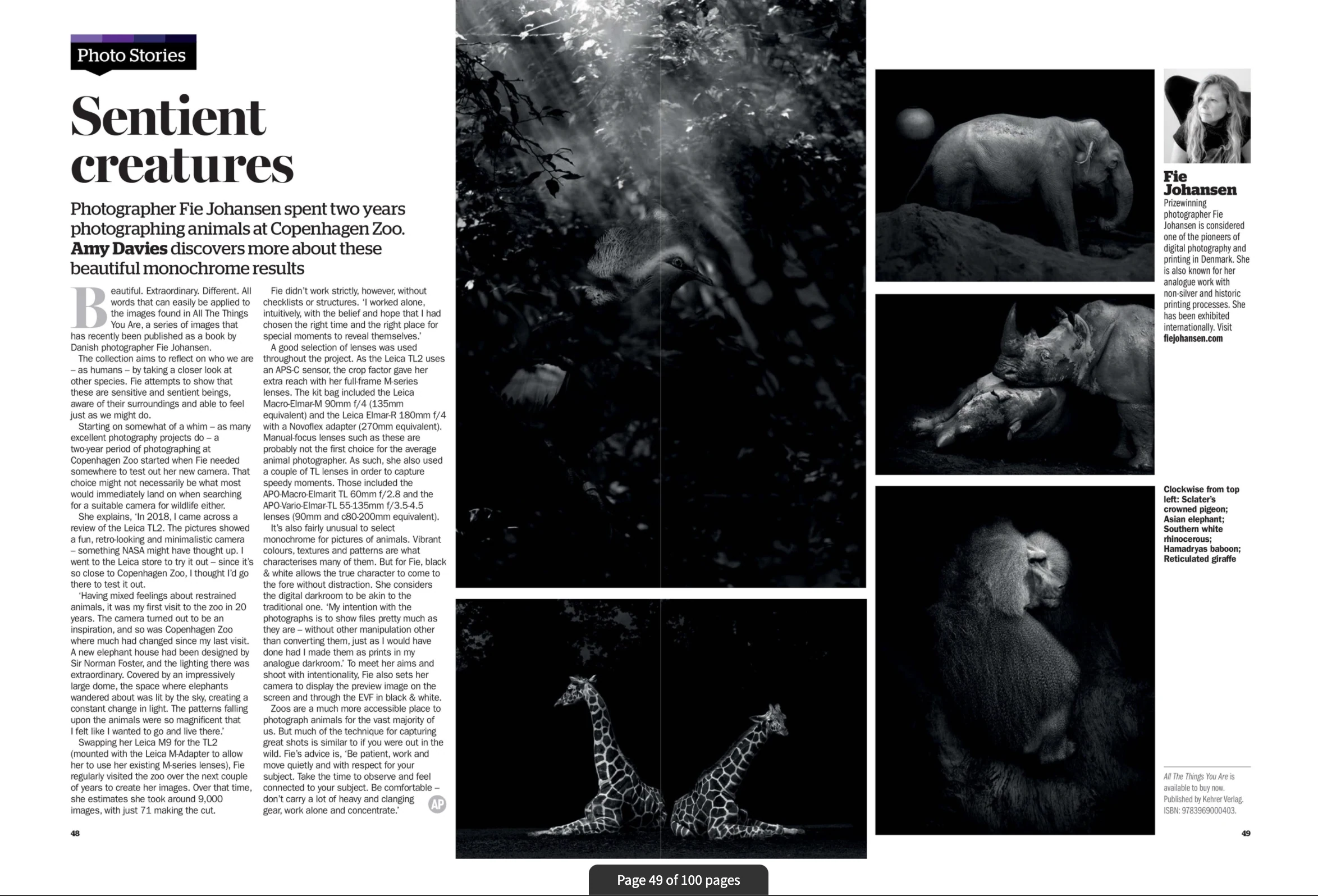 Sentient creatures — magasinopslag om All the things you are i Amateur Photographer